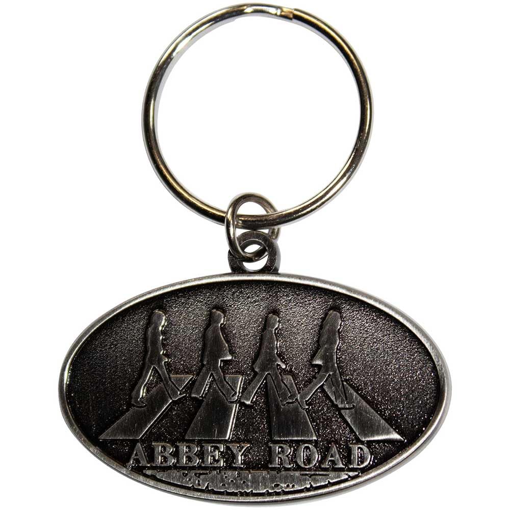 The Beatles Unisex Grey Keychain Abbey Road Crossing Official Taglia Unica