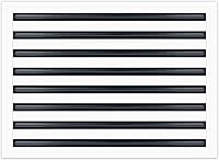 Vista 22 de BUILDMART - Cubierta de ventilación de CA moderna de 16 x 16 - Ventilación de aire blanca decorativa - Difusor de ranura lineal estándar - Rejilla