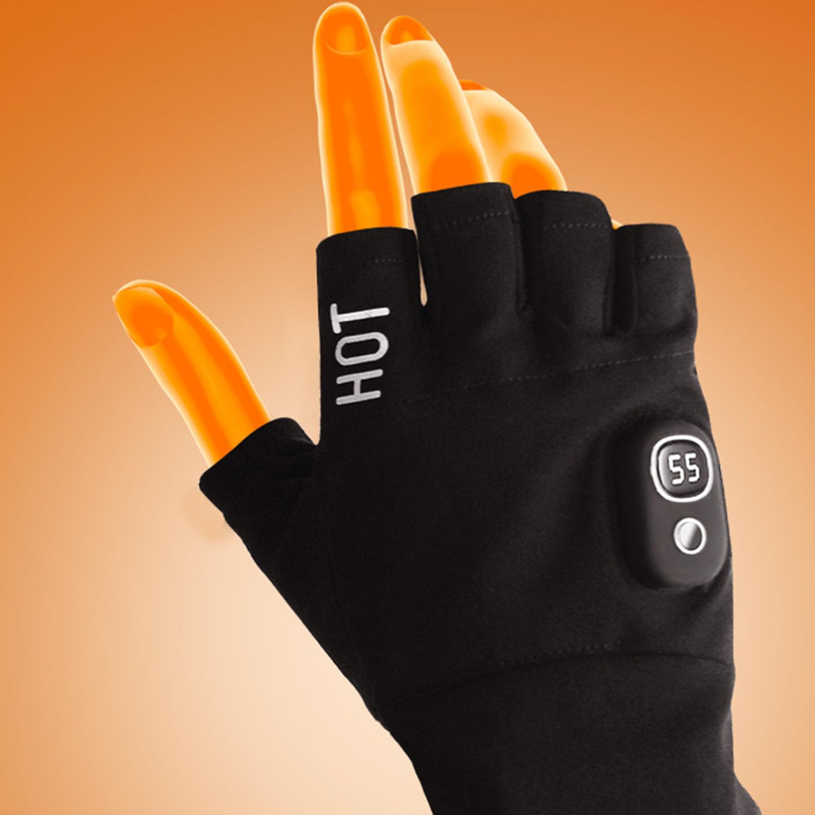 Luocute Chauffants à Batterie, électriques en Polaire avec écran Tactile pour Ski, Snowboard, Pêche, Cyclisme, Randonnée, Moto, Chauffe-Mains de Camping 5 V 5000 MAh