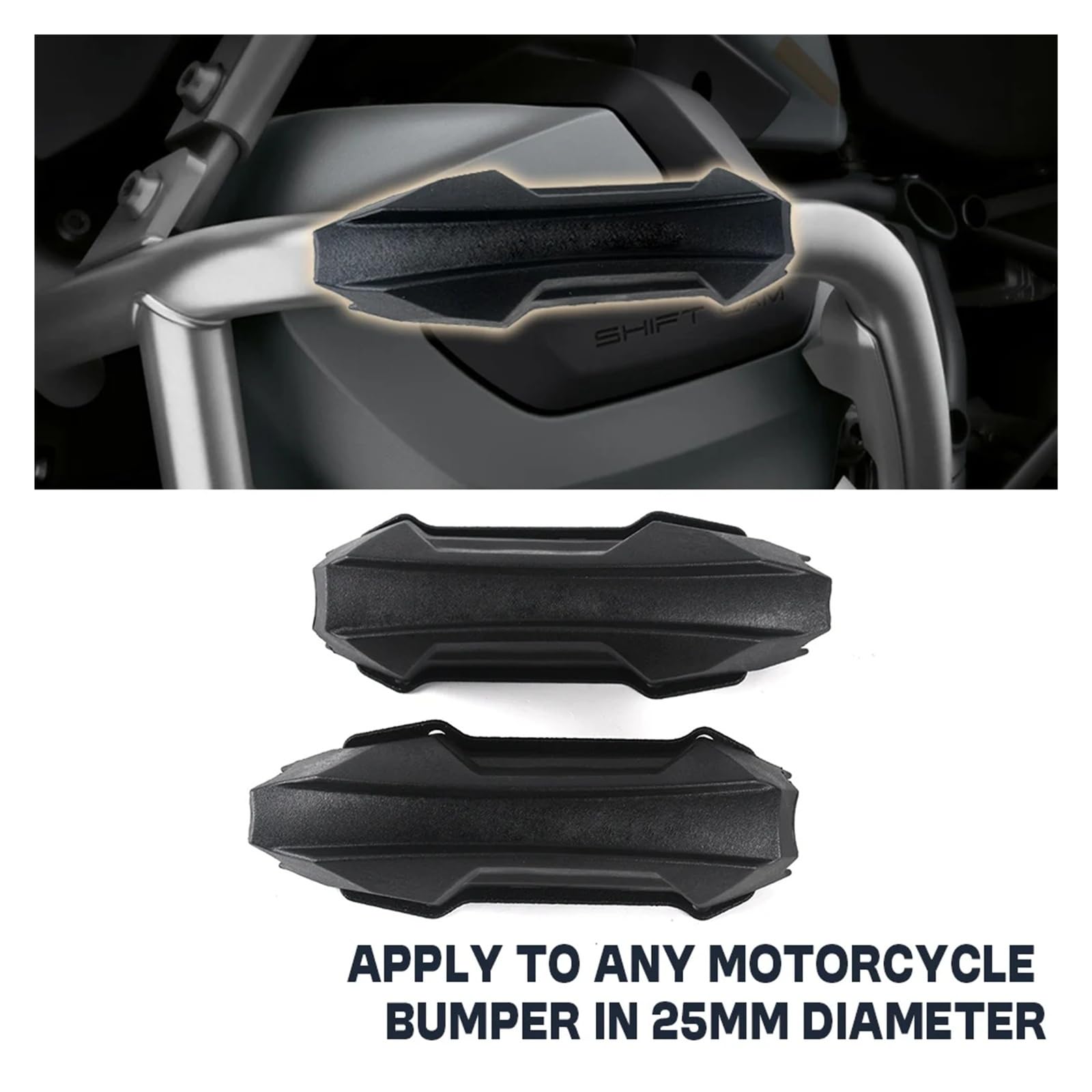 Dla R1200GS LC R1250GS ADV F800GS F850GS NC750X MT-09 v-strom motocykl uniwersalny 25mm pasek awaryjny zderzak osłona silnika ochrona Ramka(F650GS)