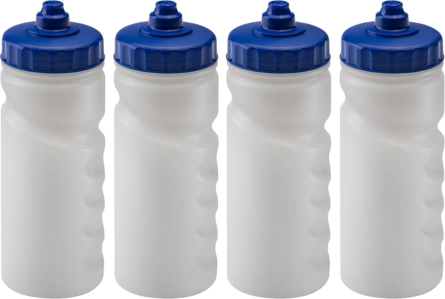 Foxberry 500ml Reusable Water Bottles, 4 Pack, Hands Free Lid, Spill Proof and Leak Proof Spout, BPA Free, Dishwasher Safe