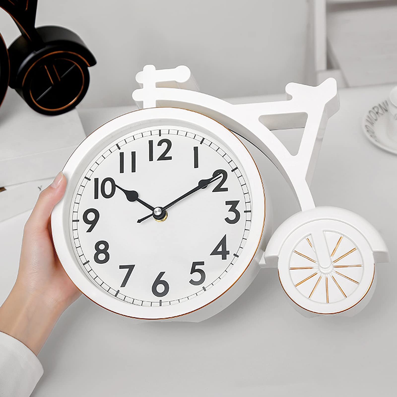 Reloj de Mesa Grande Estilo Nórdico con Péndulo Mute para Sala de Estar