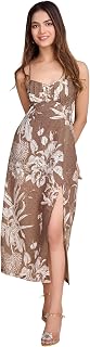 MODIVAA Women Pure Cotton Printed A-Line Dress | Floral Summer Midi Dress | Casual Office Wear Lightweight Dress for Women... Price In India