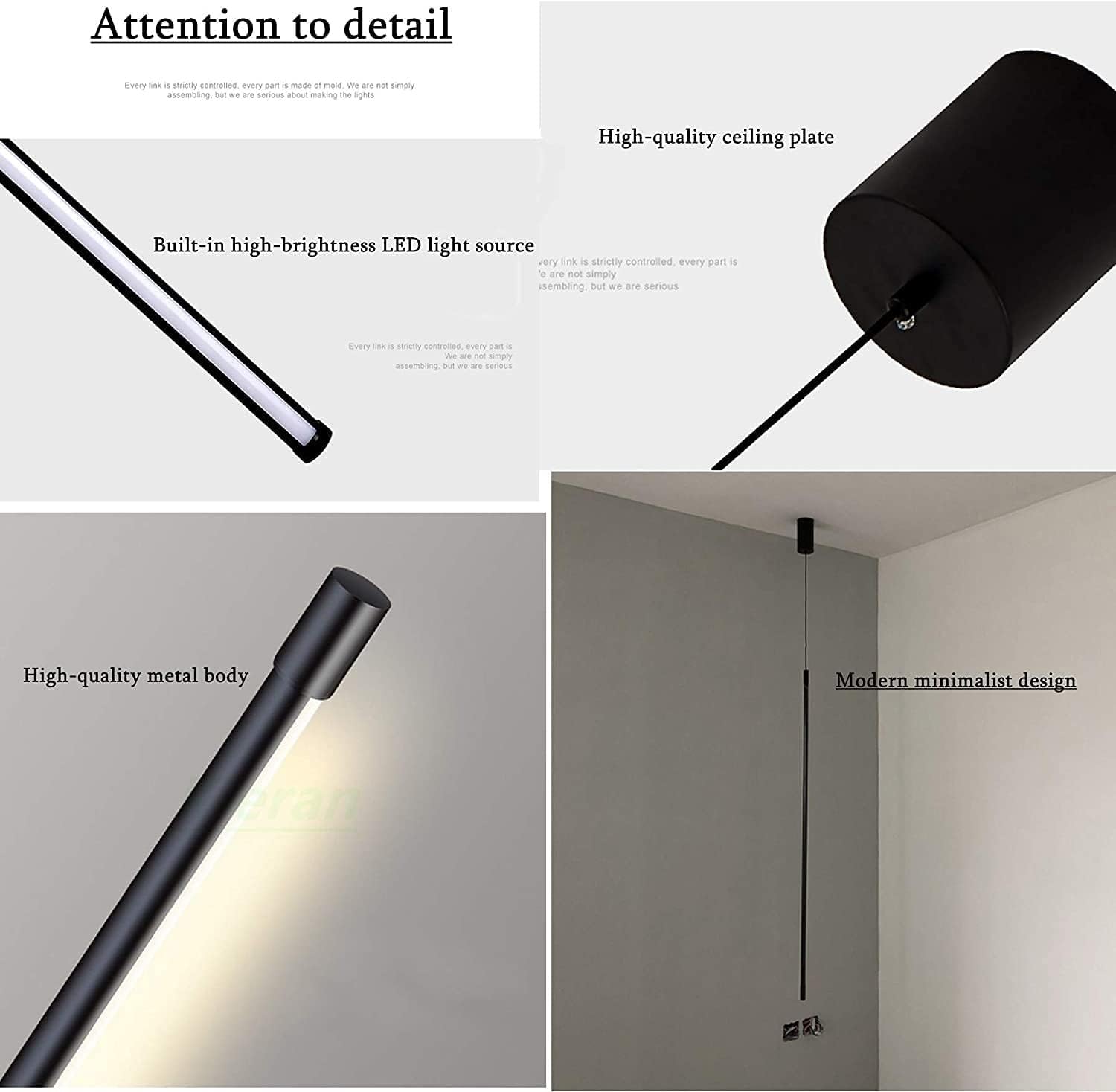 Lampa wisząca czarna liniowa długa rurka nowoczesna minimalistyczna lampa wisząca Led oprawa sufitowa typu Downlight żyrandol oprawa oświetleniowa do sypialni nocna dekoracja ścienna do telewizora (C
