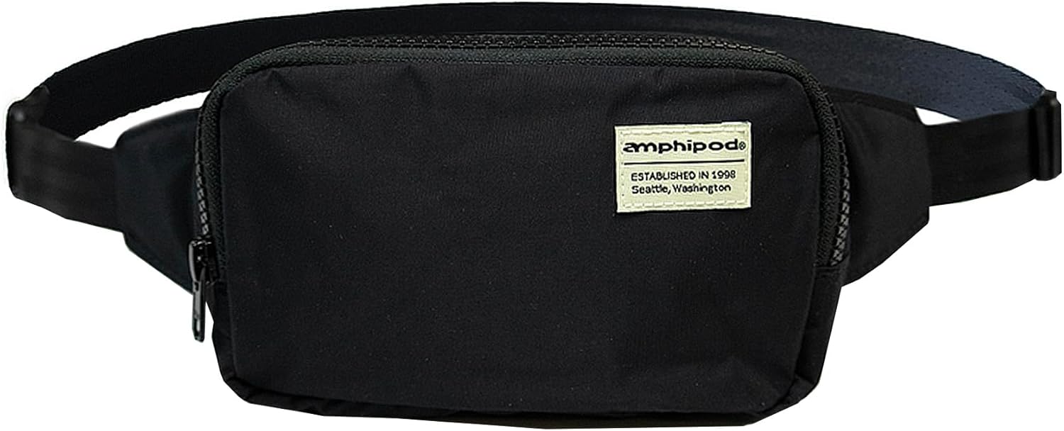 Amphipod R3 Convertible Pack, Lightweight Runners Pack & Crossbody Bag for Running, Travel, Hiking, Every Day, Men & Women - Noir/Slate