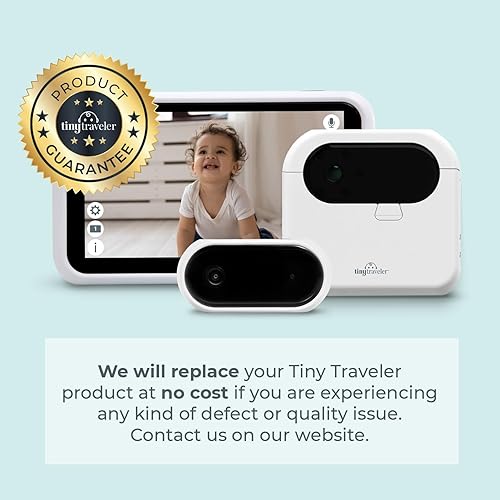 Miniatura 8 de Tiny Traveler Monitor de bebé de 5" con 2 cámaras y 1 cargador portátil negro
