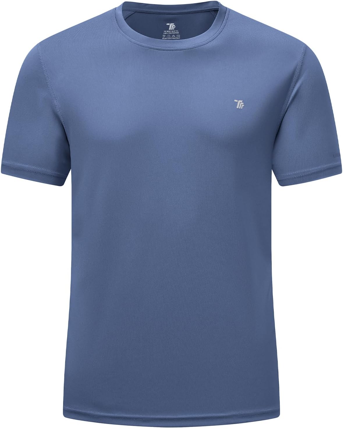 BGOWATU Men's UPF 50+ Short Sleeve Swim Shirts Quick Dry Sun Protection Rash Guard Fishing Athletic T-Shirt