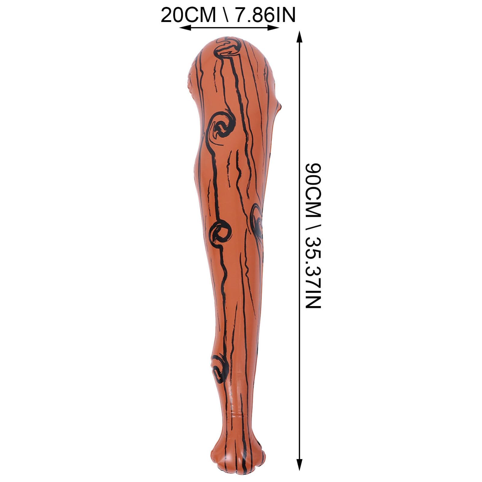 UPKOCH Inflatable Wooden Caveman Stick, 35.43 Inches Brown Inflatable Baseball Bat for Cosplay, Themed Parties, Sports Events, and Kids Party Favors