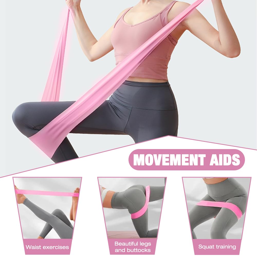 Mineup Zestaw pierścieni do pilates, 5 sztuk zestawu pilates essentials dla kobiet z piłką do jogi, pasem do jogi i paskami fitness, pierścień pilates, pierścień pilates yoga do domu, jogi, siły i