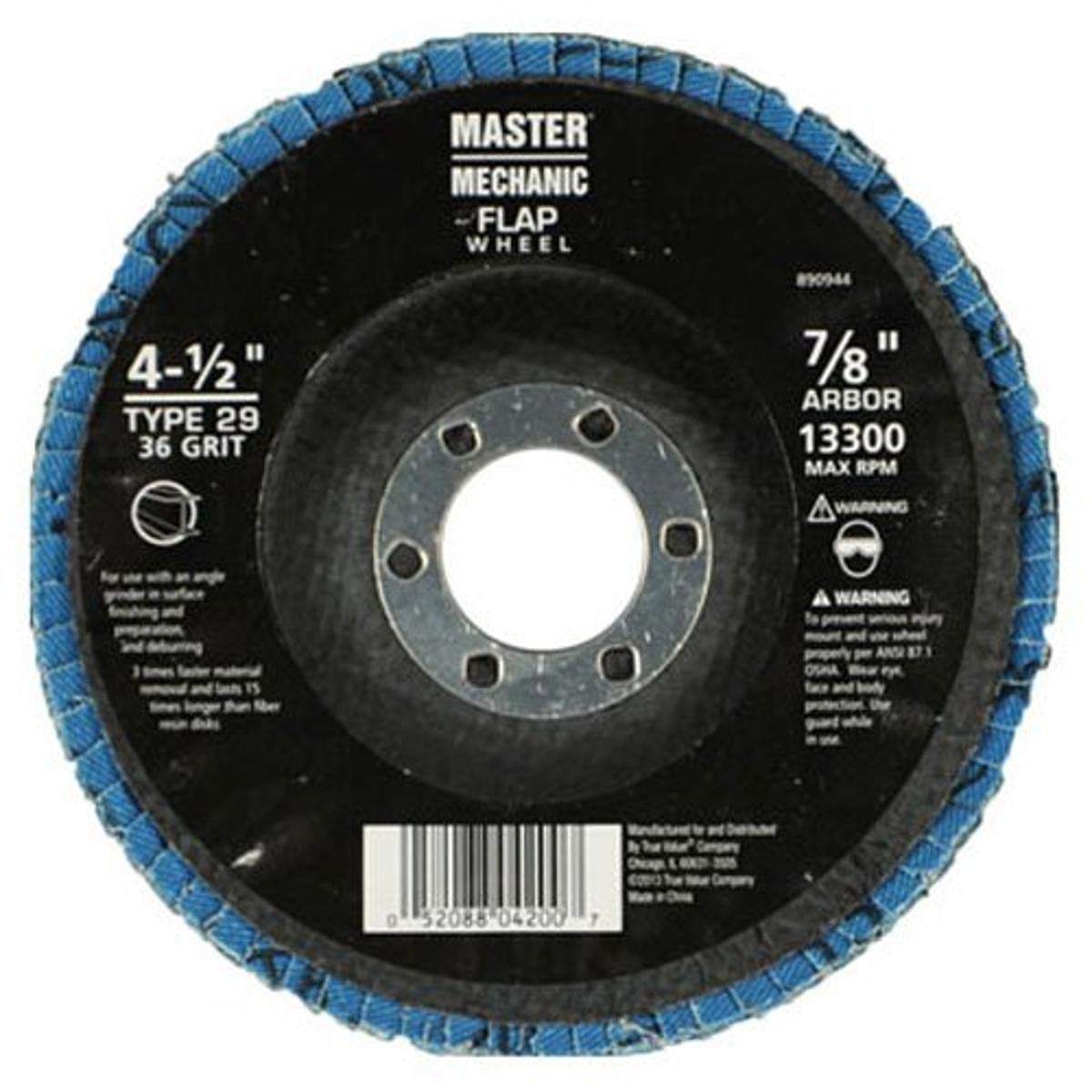 DISSTON COMPANY 890944 MM4-1/2x7/8 36G Flap Disc