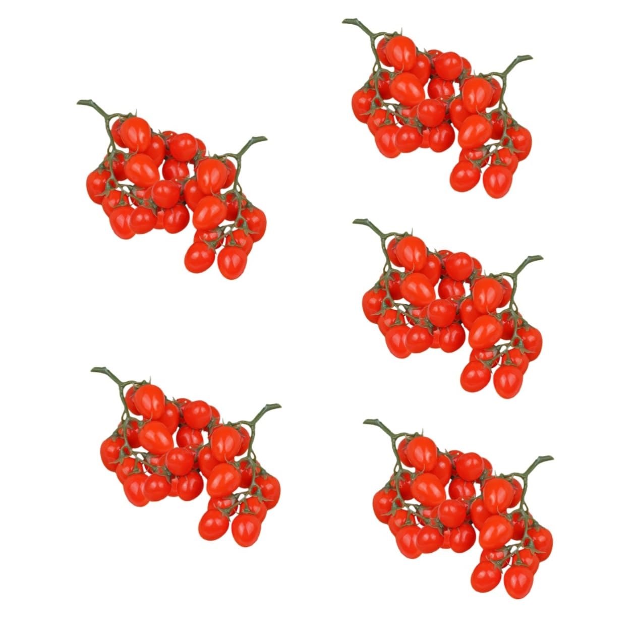 TOPBATHY 10 STK Nachahmung Tomate Heimdekorationen Kirschtomaten-Modell Dekore Aus Künstlichen Früchten Dekorative Cherry-Tomaten- -Requisiten Fotografie-Requisiten Hausbedarf Rot Schaum