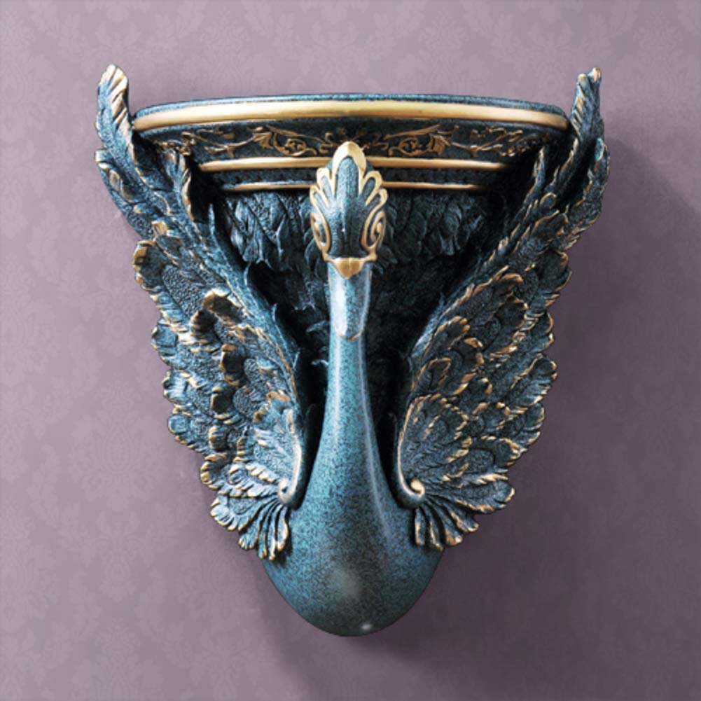 Vase panier de fleurs cygne mural pour sublimer une chambre à coucher