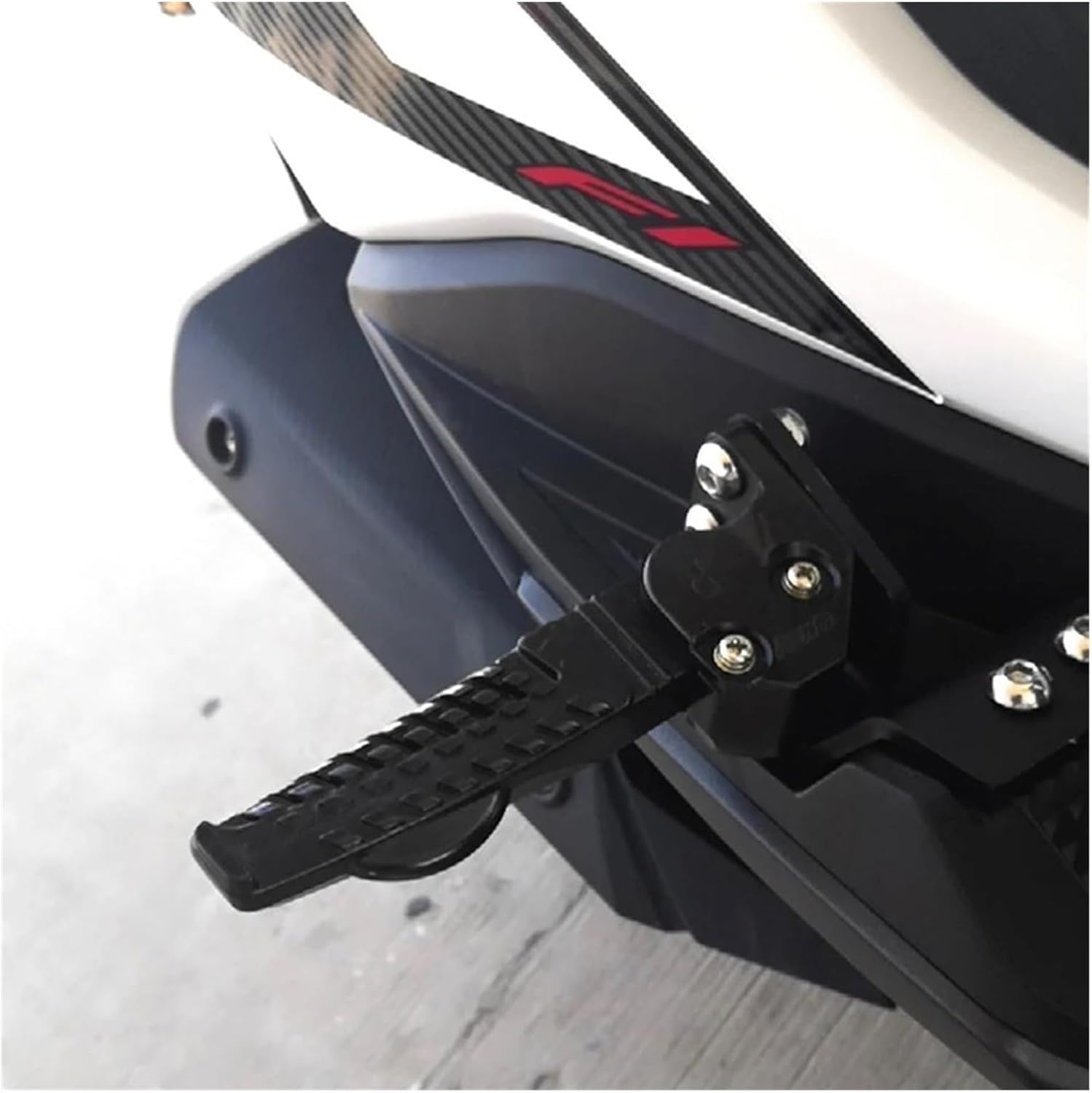 Motorbike footrest pedal Motorcycle Aluminum Pedal Rest Pedal Pedal Footrest For Honda RX125 RX125Fi RX 125 Fi Foot support bracket(Black)