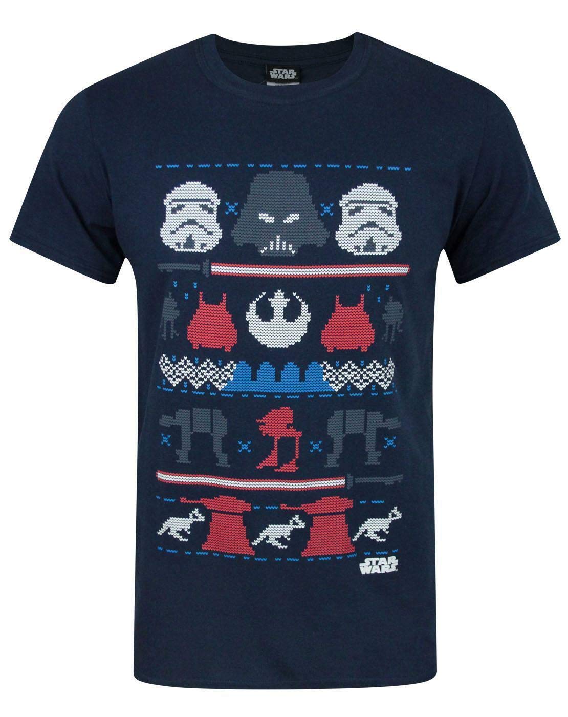 Star Wars Men's Blue Short Sleeved T-Shirt | | Official Merch | Size: Small