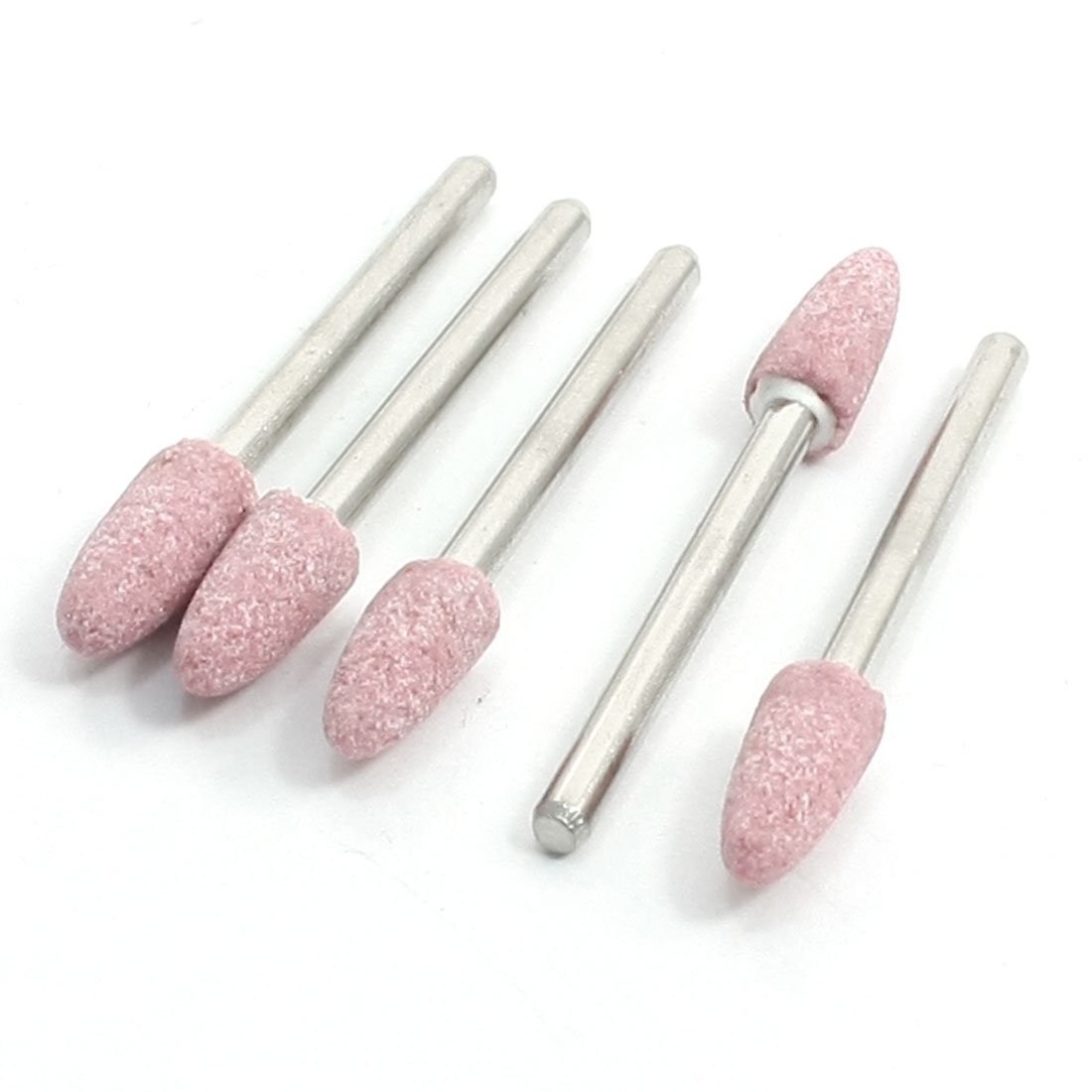 Uxcell Pink Sourcingmap 3Mm Shank 6Mm Mounted Points Grinding Heads Stone 5 Pcs
