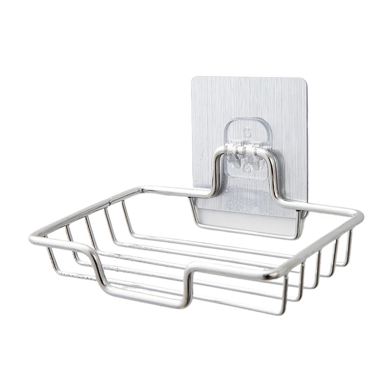 Soap Rack Wall Mounted Holder Stainless Steel Sponge Dish Bathroom Accessories Dishes Self Adhesive