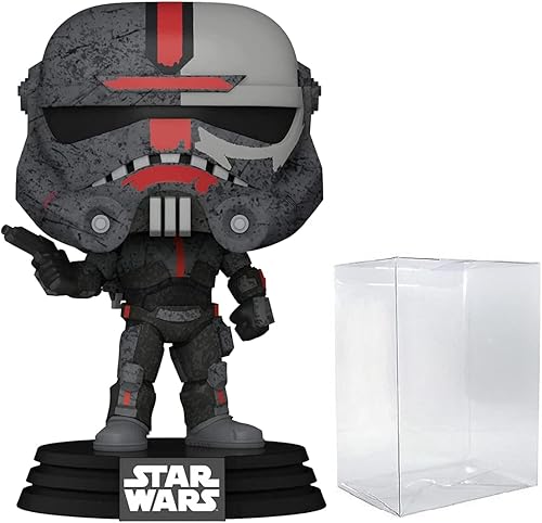 POP Star Wars Bad Batch - Figura de vinilo de Hunter Funko (paquete con funda protectora de caja compatible), multicolor, 3.75 pulgadas