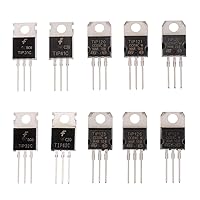 Vista 3 de BOJACK 10 valores 50 piezas de transistor de potencia epitaxial de silicio TIP31C TIP32C TIP41C TIP42C TIP120 TIP121 TIP122 TIP125 TIP126 TIP127