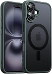 JETech Magnetic Case for iPhone 16 6.1-Inch Compatible with MagSafe, Translucent Matte Back Slim Shockproof Phone Cover (Ultramarine)