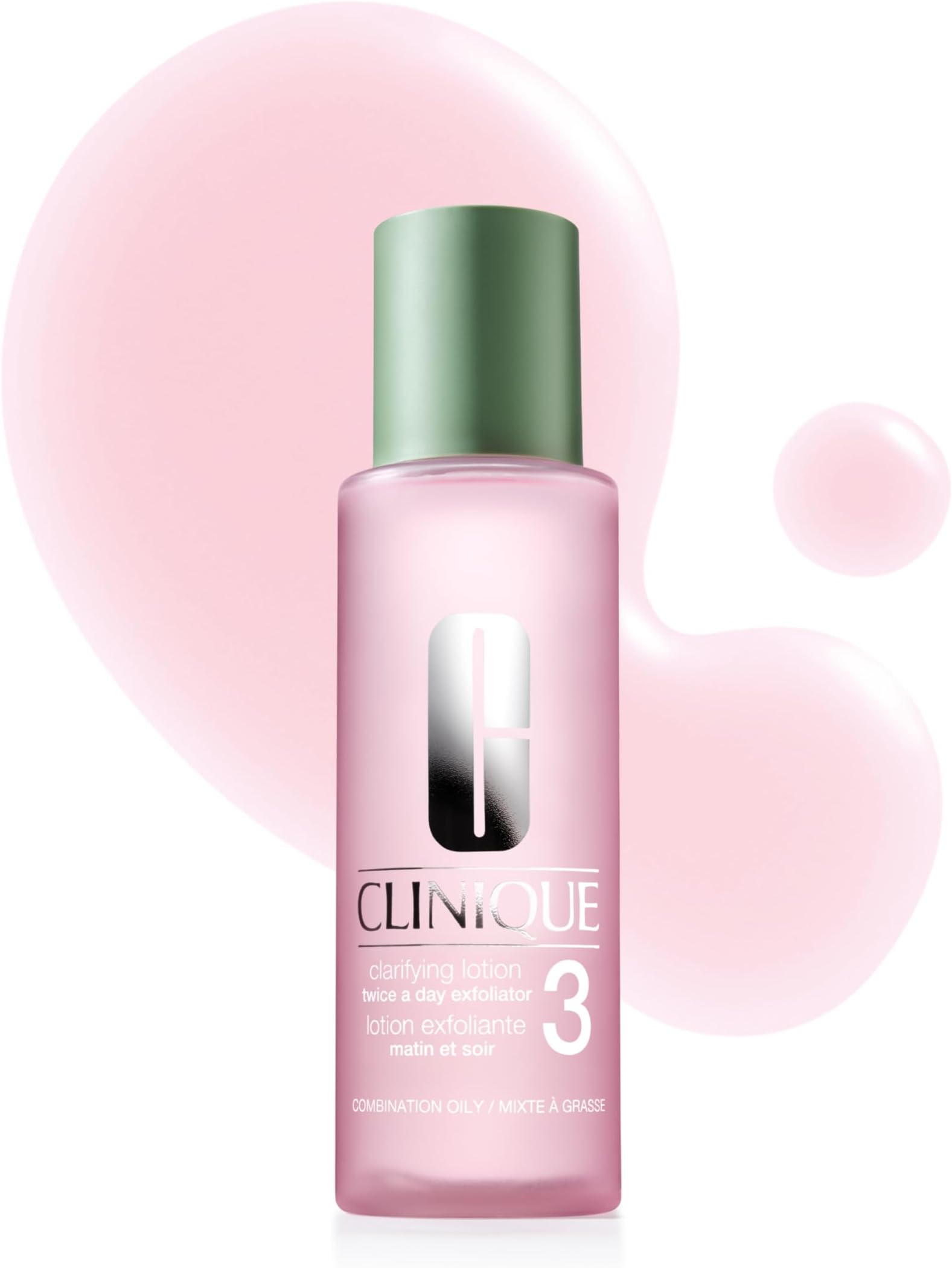 3-Step Clarifying Lotion Face Exfoliator 3 | Toner With Witch Hazel + Salicylic Acid | For Combination Oily Skin Types