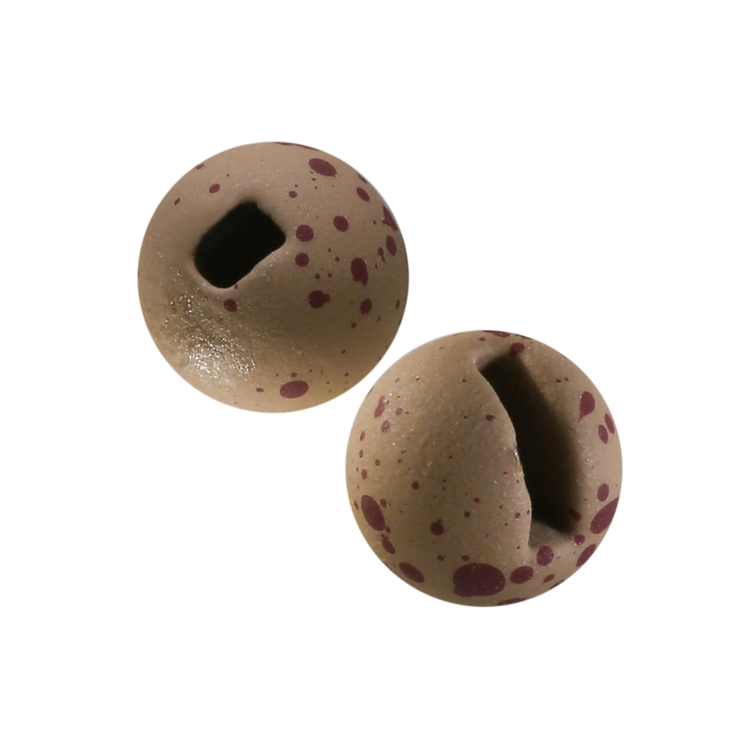 Temorah 35 Colors 2.0-6.4mm Slotted Tungsten Beads for Fly Tying (Cinnabar Red Oak, 3.0mm 50PCS) — image 1