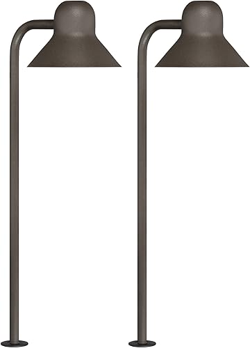 John Timberland Jayce - Juego de 2 bombillas LED de 18 12 pulgadas de alto y moderno para exteriores, para exteriores, porche, casa, exterior,