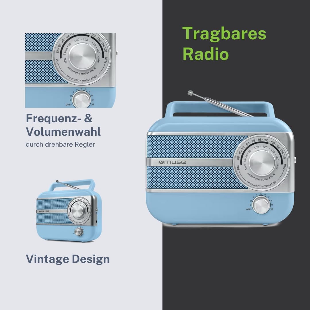Muse M-056 VB Blue - Radio Portátil