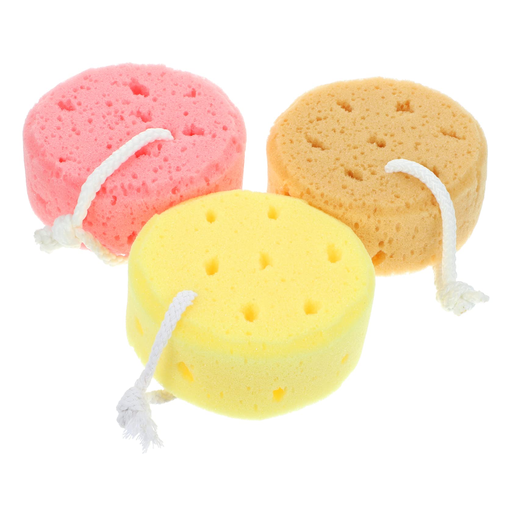 Healeved 12 Piezas esponja de baño esponja exfoliante corporal depurador de cuerpo de ducha esponjas depurador de piel de baño esponja exfoliante de ducha ronda Bola de baño