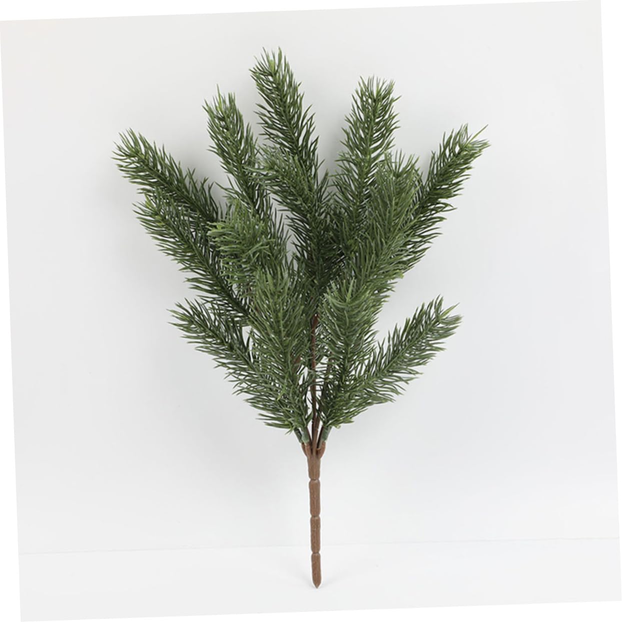 Zerodeko 2 Sätze Künstliche Tannennadeln Grün Künstlicher Tannenzweig Gefälschte Pinienpicks Künstliche Kiefernnadeln Groß Weihnachtszweigdekorationen Baum Laub Klein Green Pu 3 Stücke * 2
