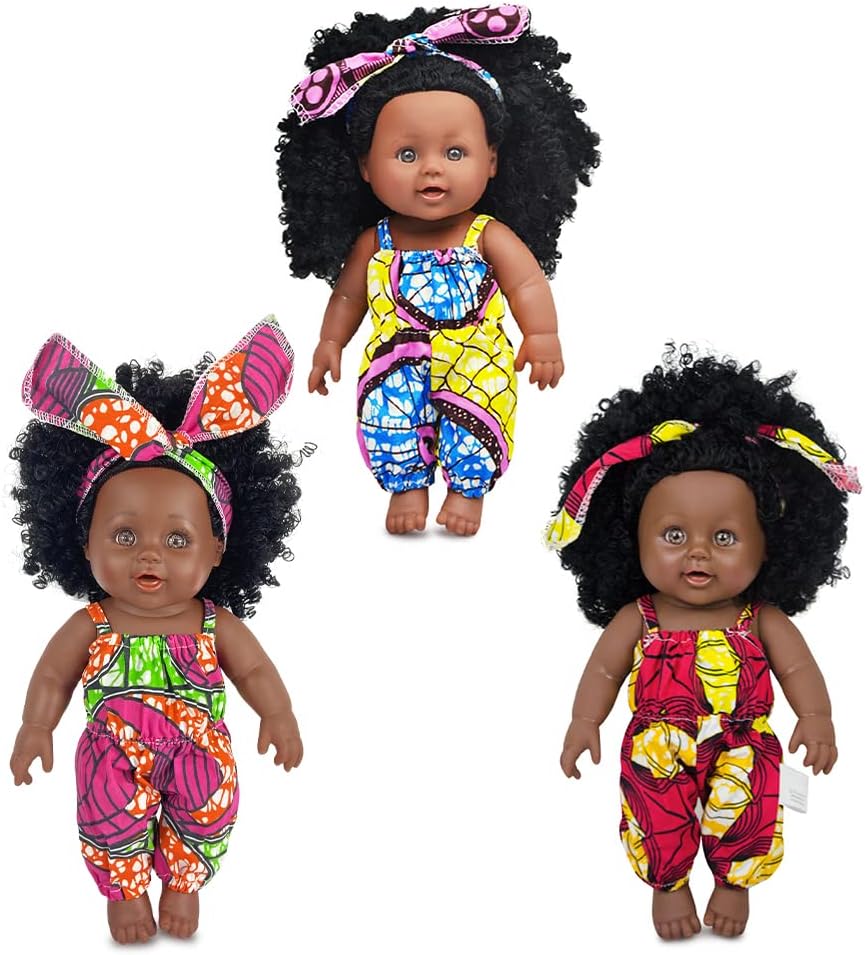 Nice2you 3 Sets Doll Playtime Outfits Clothes for 11 12 13 inch Baby Dolls New Born Baby Dolls Fashion Outfits Include Hair Bands (Dolls are not Included)