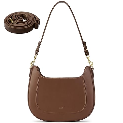 PU Leather Shoulder Bag Hobo Bag for Women Middle Half