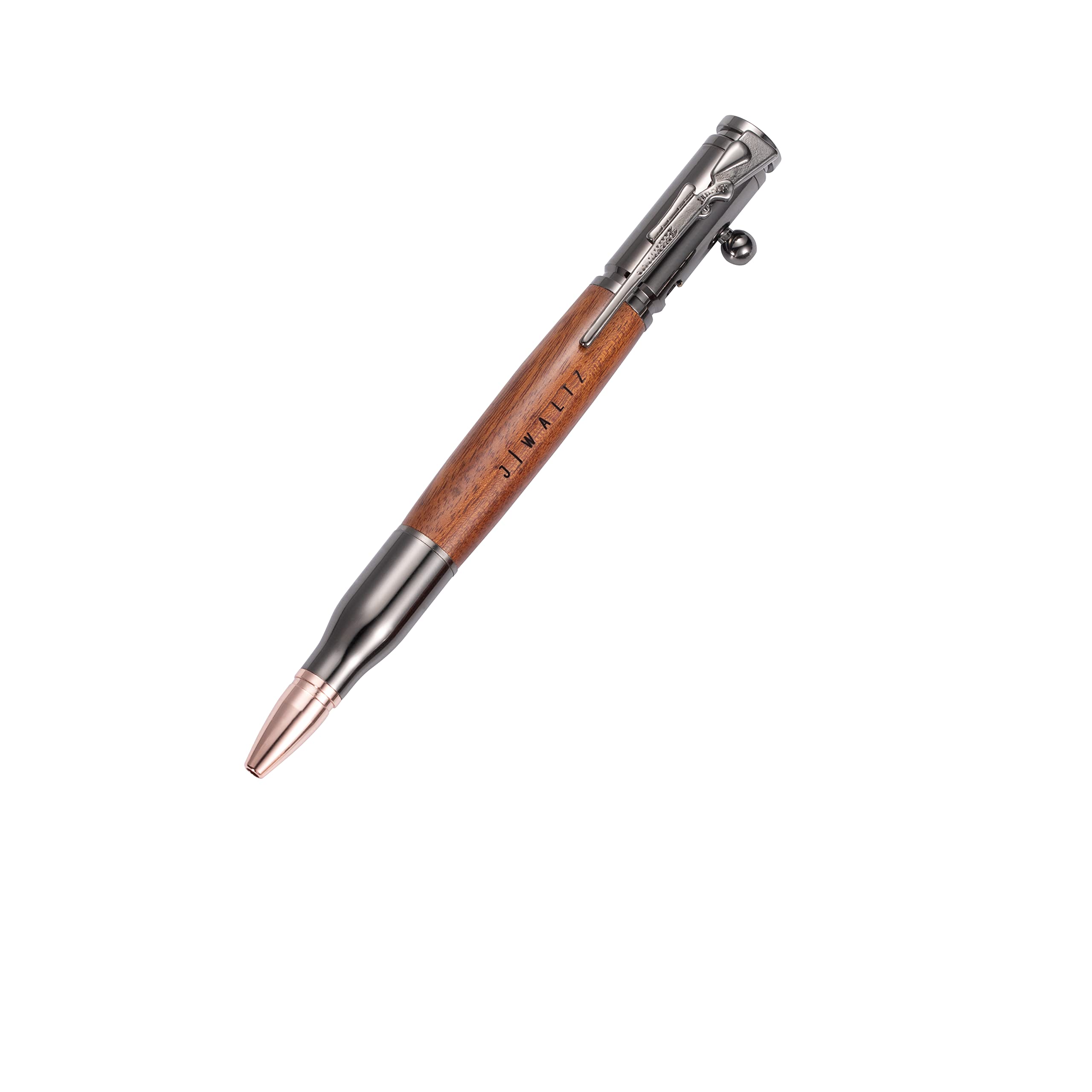 Custom Rifle Bolt Action Bullet Pen Gun Metal Name Engraving Office Ballpoint Pen with Refills Personalized Gift for Men/Father/Colleague/Boyfriend/Husband