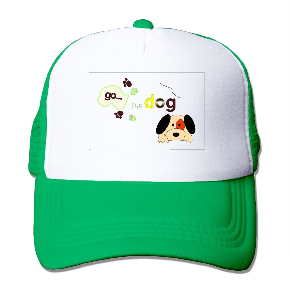 ACFUNEJRQ Go Dog Summer Large Foam Mesh Hat Mesh Eye Adjustable Rear Cap Yellow
