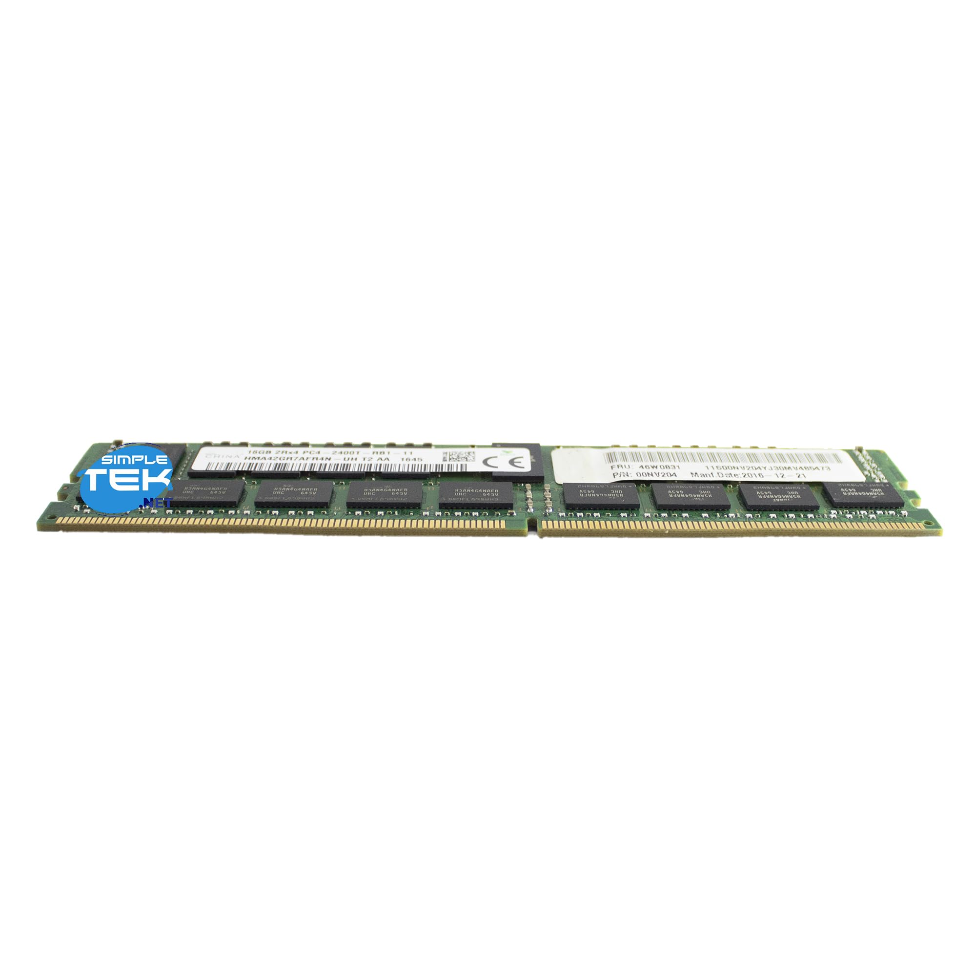 SIMPLETEK - DDR4 16GB ECC PC4-17000 RDIMM Modulo Banco RAM DIMM Server Workstation