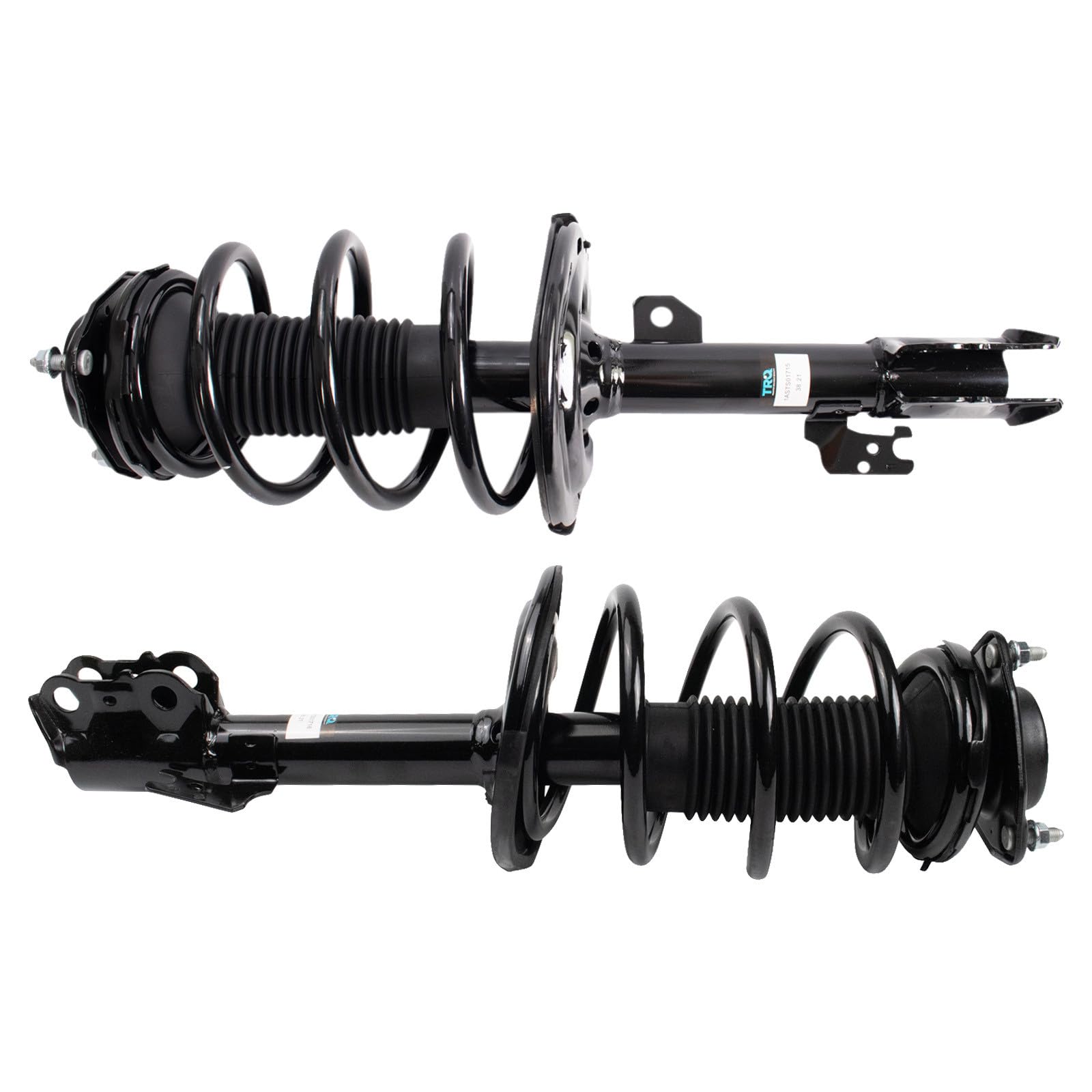TRQ Front Strut &amp; Coil Spring Assembly Set Driver &amp; Passenger Sides Compatible with 15-20 Toyota Sienna