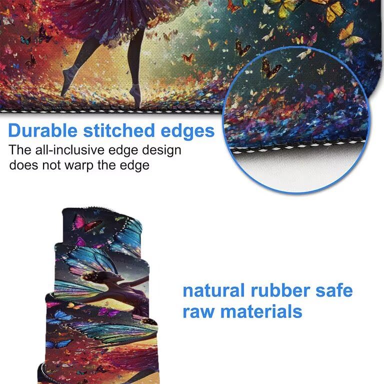 Alfombrilla ratón 900x400x3mm para mujer ideal como tapete de escritorio decorativo 4