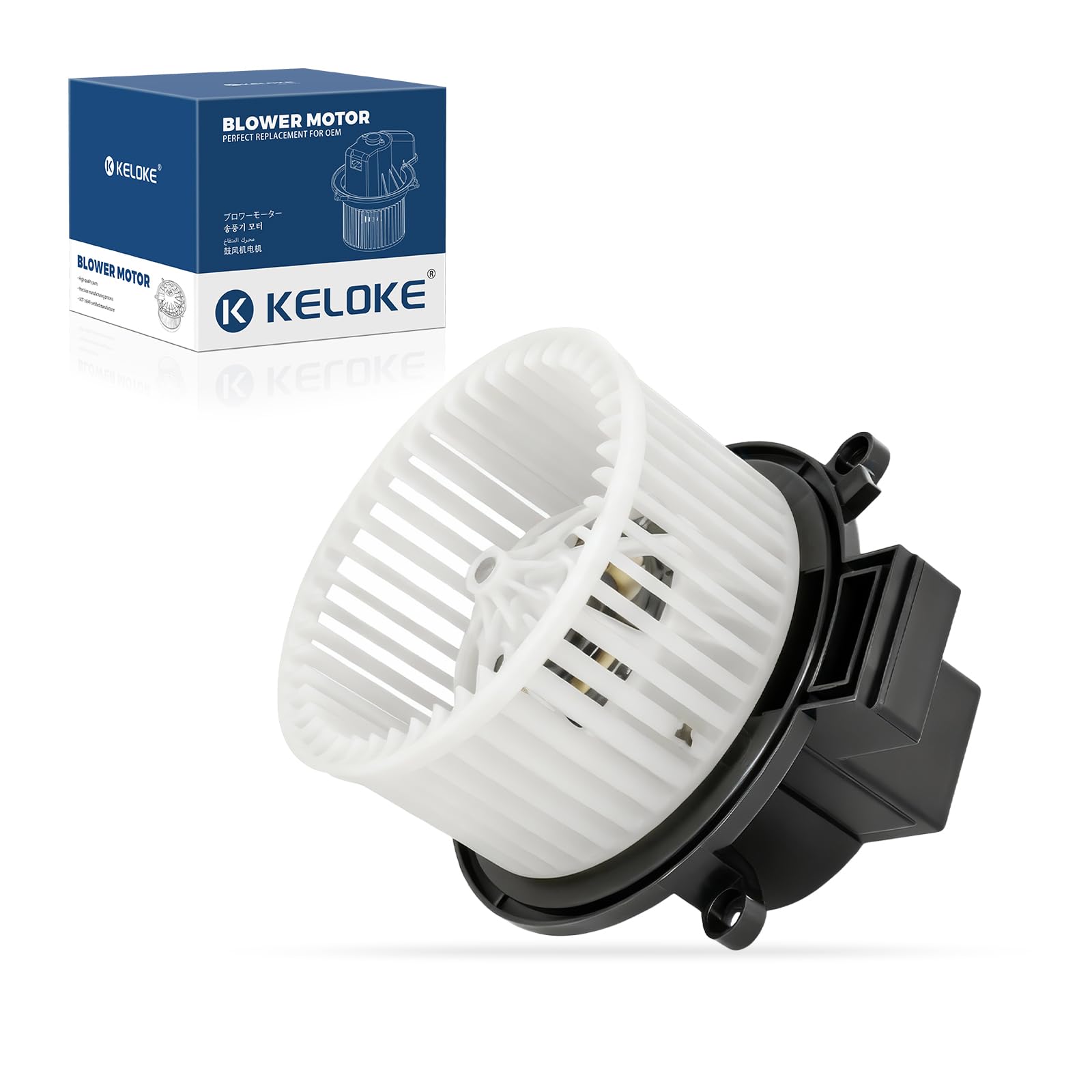 KELOKE Rear Blower Motor for Chrysler &amp; Dodge &amp; Ford &amp; Jeep &amp; Lincoln &amp; Ram | 2006-2023 Town &amp; Country, Voyager, Pacifica &amp; Caravan, Grand Caravan &amp; Expedition &amp; Navigator &amp; Commander &amp; C/V &amp; Routan