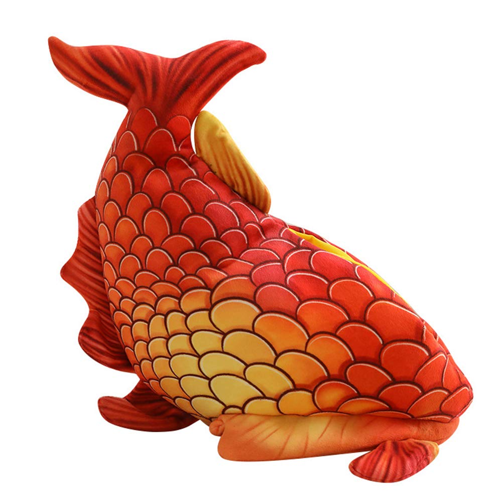 COLLBATH Gorra de Disfraz para Niños Forma de Pez Rojo, Suave y Cómoda, Adecuado para Sesiones de Fotos y Fiestas de Halloween Creativas y Divertidas