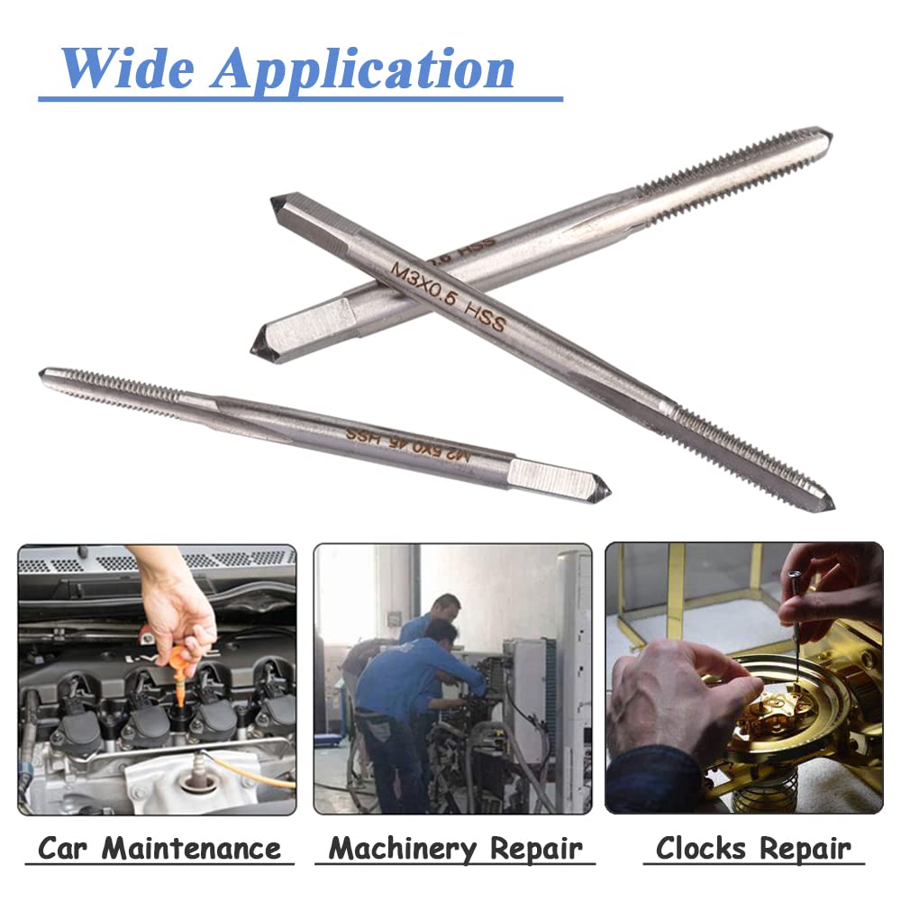 Mini Thread Machine Tap Snapklik.com : 10 Pieces Mini Machine Hand Drill Tap Set, M1-M3.5 Micro ...