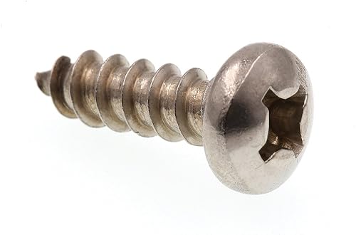 Prime-Line 9020821 Tornillo de chapa metálica, autoroscante, cabeza plana Phillips, #12 X 34 pulgadas, grado 18-8 acero inoxidable, paquete de 100