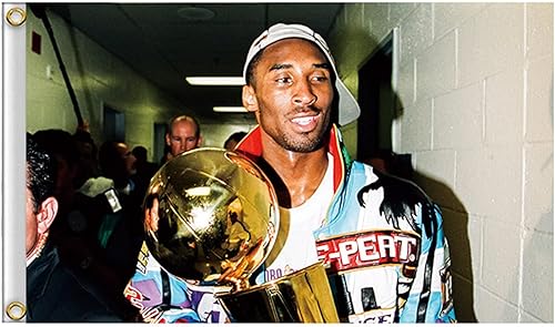 Miniatura 1 de YUESUO Bandera de Kobe de 3 x 5 pies, divertida bandera de meme de pared de cueva para decoración de dormitorio universitario, al aire libre,