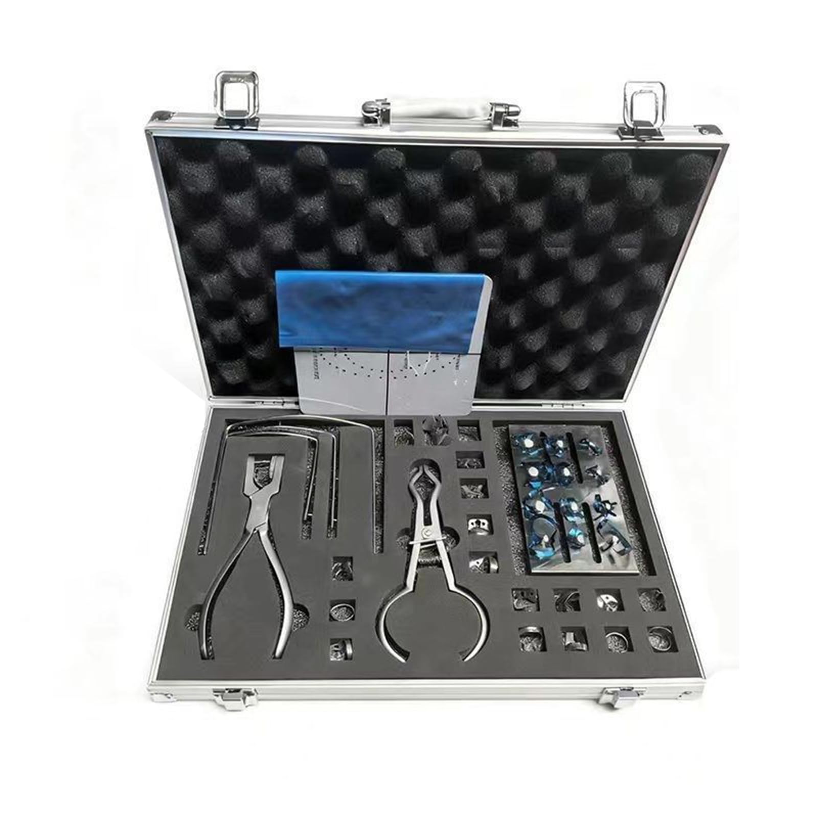 Kit di diga in Gomma con Telaio, punzoni, Morsetti, Strumenti dentali per Esame odontoiatrico Orale,C