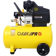4.5HP Portable 13 Gallons Oil-Lubricated Air Compressor Tank Ultra Quiet Horizontal Tank Adjustable Pressure with Built-in Wheel