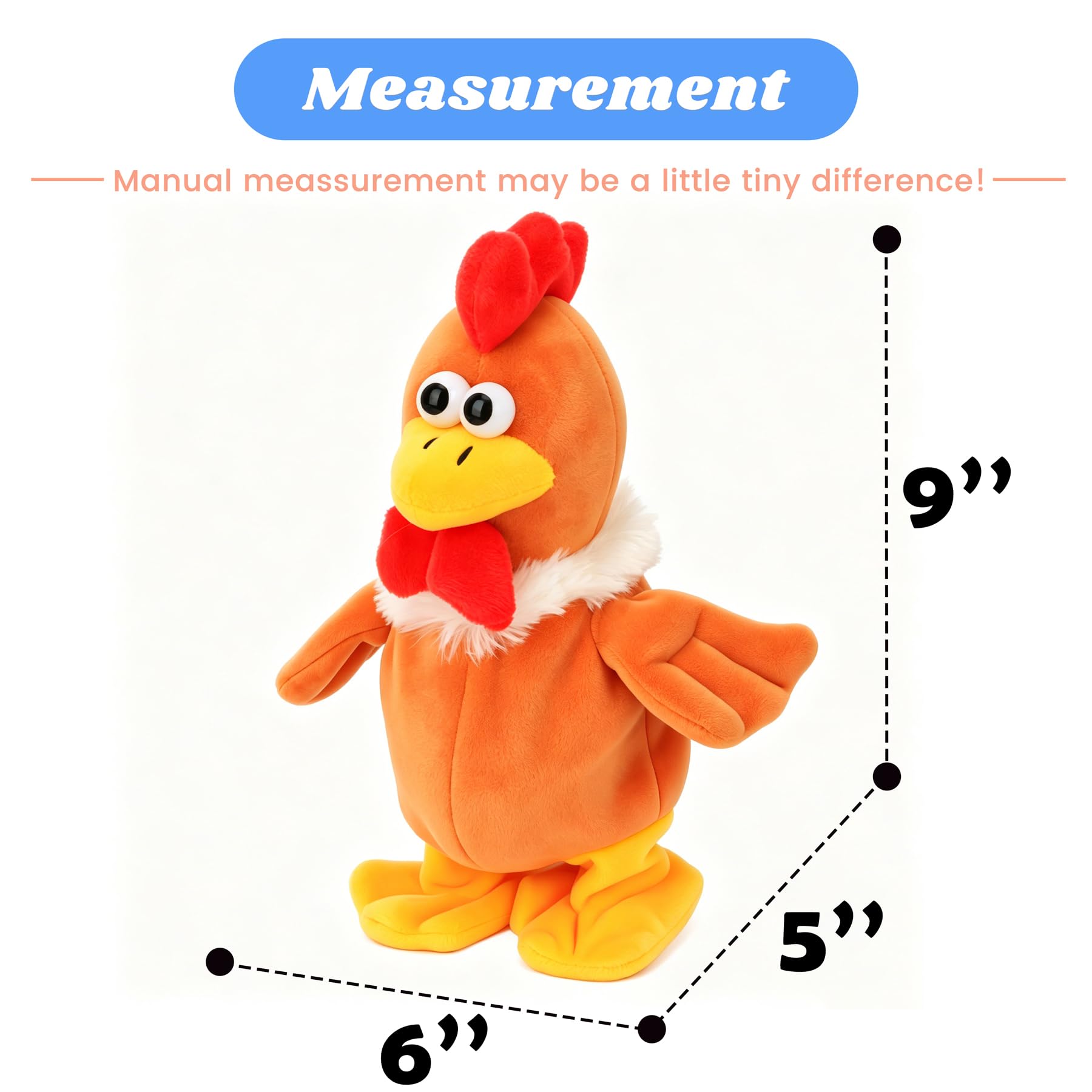 Amazon.com: Hopearl Talking Chicken Repeats What You Say Walking