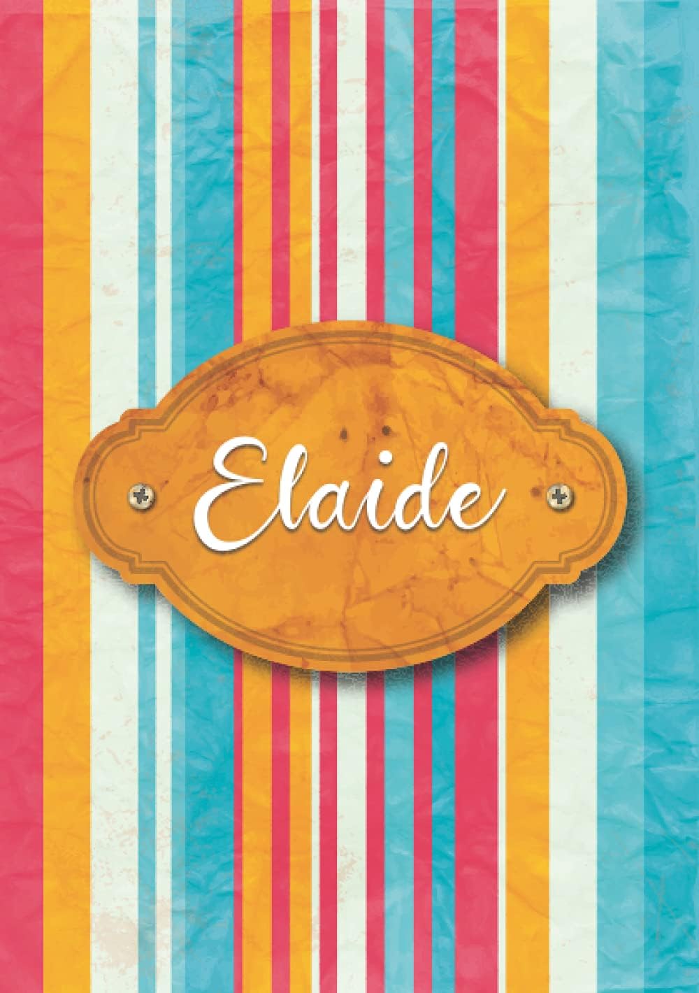 Elaide: Taccuino A5 | Nome personalizzato Elaide | Regalo di compleanno per moglie, mamma, sorella, figlia ... | Design: carta colorata | 120 pagine a righe, piccolo formato A5 (14.8 x 21 cm)