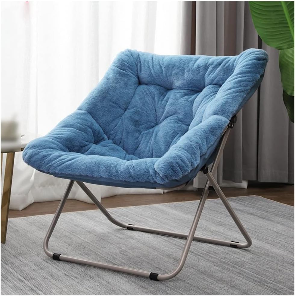 Butaca Reclinable, Acogedora Silla Para Lectura, Plegable Moon Para Interior, Silla Papasan Con Marco De Metal Plegable, Silla Perezosa Individual Para Adultos, Niños, Chaise Lounge Para Sala De Estar