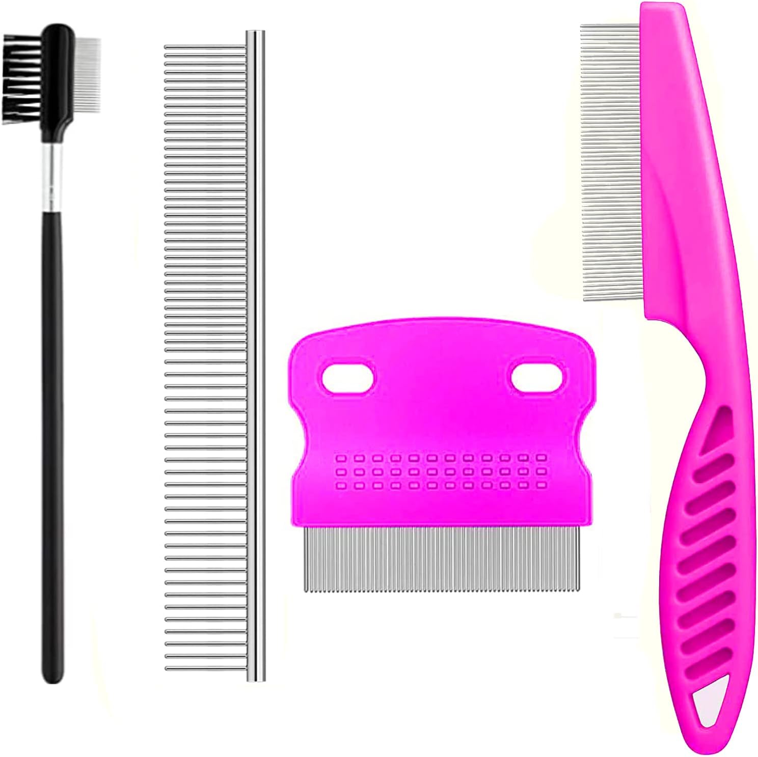 6 Pieces Dog Eye Combs Tear Stain Removal Combs Pets