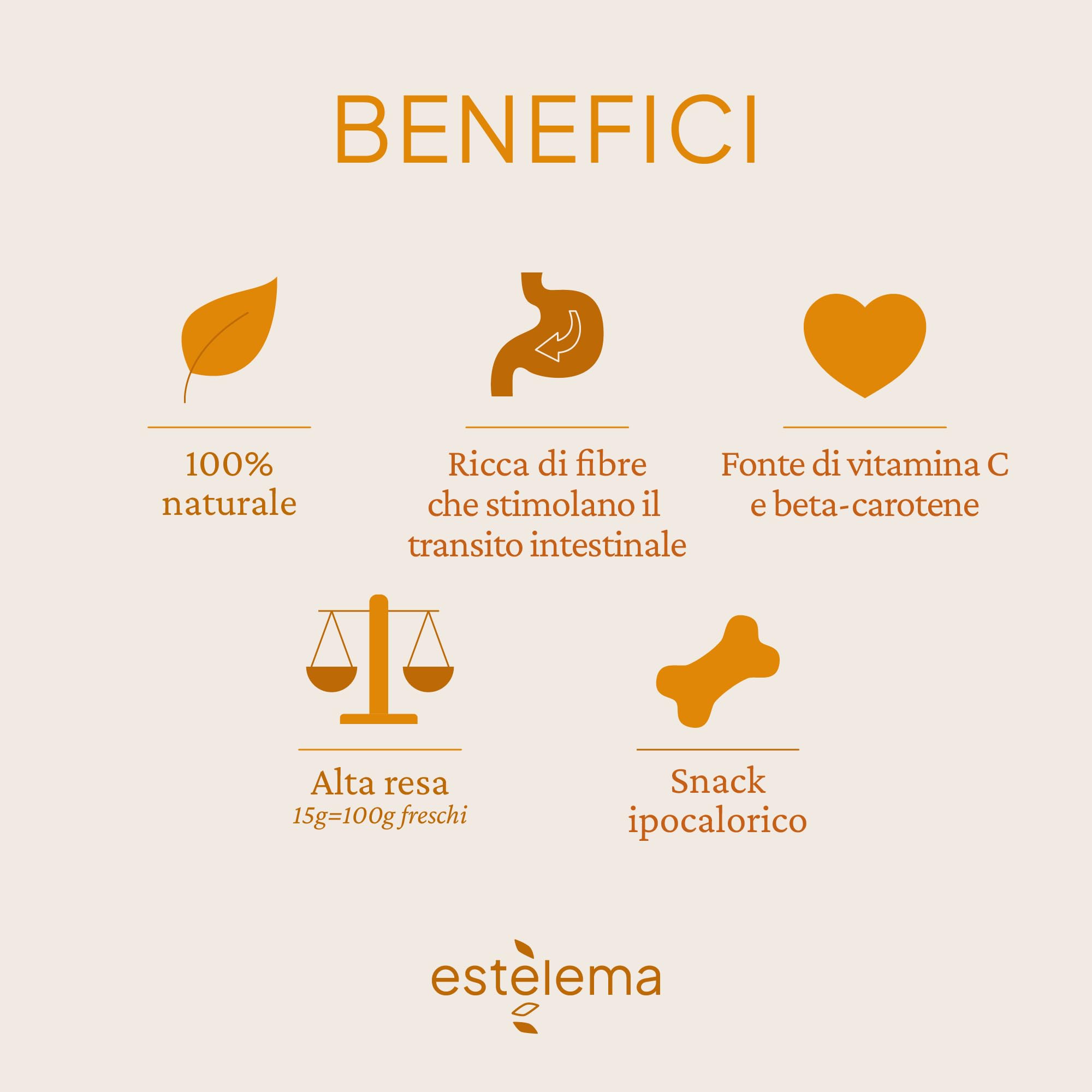 Zucca disidratata a pezzi per cani 400 g – 100% naturale, senza additivi – Snack sano BARF – Doypack richiudibile