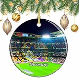 Deutschland Signal Iduna Park Dortmund Weihnachten Weihnachtsbaum Ornament Dekoration Hochzeit hängende Anhänger Dekor City Travel Souvenir Collection