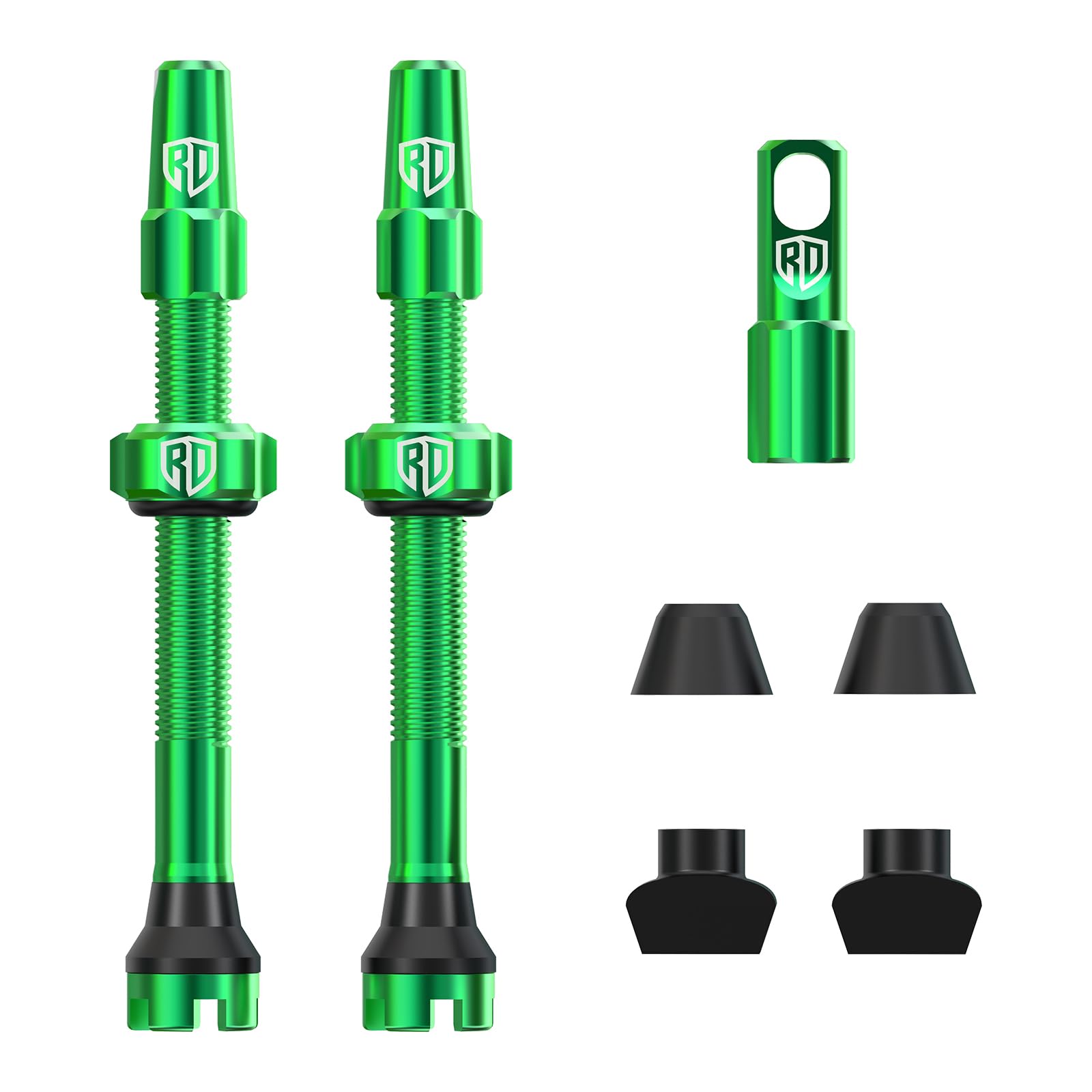 RACEDUEL Tubeless Valve Stems Presta Valves Stem Aluminum 44MM/60MM/80MM
